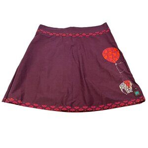 Tranquillo A-Line Multicolor Short Skirt Women’s Size Large Zip